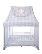 LORELLI Tarc de joaca pentru copii My Place Grey tip casuta 100 x 100 x 125 cm