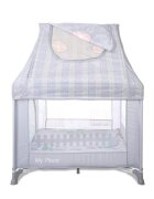 LORELLI Tarc de joaca pentru copii My Place Grey tip casuta 100 x 100 x 125 cm
