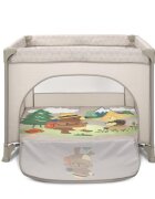 LORELLI Tarc de joaca Play N Relax Beige Camping 100x100x75 cm deschidere laterala cu fermoar geanta de transport