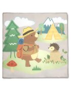LORELLI Tarc de joaca Play N Relax Beige Camping 100x100x75 cm deschidere laterala cu fermoar geanta de transport
