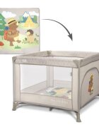 LORELLI Tarc de joaca Play N Relax Beige Camping 100x100x75 cm deschidere laterala cu fermoar geanta de transport