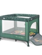 LORELLI Tarc de joaca Play N Relax Green Night 100x100x75 cm deschidere laterala cu fermoar geanta de transport