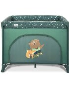 LORELLI Tarc de joaca Play N Relax Green Night 100x100x75 cm deschidere laterala cu fermoar geanta de transport