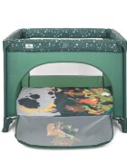LORELLI Tarc de joaca Play N Relax Green Night 100x100x75 cm deschidere laterala cu fermoar geanta de transport