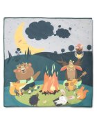 LORELLI Tarc de joaca Play N Relax Green Night 100x100x75 cm deschidere laterala cu fermoar geanta de transport