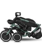 LORELLI Tricicleta pentru copii Freccia Black Green multifunctionala pliabila sezut rotativ 360 grade greutate admisa 25 kg roti Eva