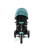 LORELLI Tricicleta pentru copii Jaguar Air Green Luxe 4 in 1 multifunctionala cu maner cu control parental scaun rotativ spatar reglabil pe 2 pozitii roti mari silentioase din cauciuc cu camera