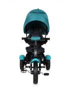 LORELLI Tricicleta pentru copii Neo Air Green Luxe 4 in 1 multifunctionala roti mari gonflabile spatar inalt reglabil sezut rotativ 2 tipuri de suport pentru picioare si dispozitiv de franare