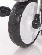 LORELLI Tricicleta pentru copii One Grey control al directiei sezut reglabil copertina scaunel cu husa moale si roti mari silentioase