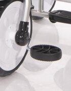 LORELLI Tricicleta pentru copii One Grey control al directiei sezut reglabil copertina scaunel cu husa moale si roti mari silentioase