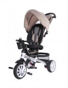 LORELLI Tricicleta pentru copii Rocket Ivory 6 in 1 multifunctionala scaun acoperit cu husa moale spatar reglabil in 2 pozitii suport pentru picioare functie Balance-Bike greutate admisa 20 kg