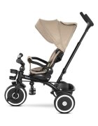 LORELLI Tricicleta pentru copii Tino Beige cu sezut rotativ 360 grade scaun rabatabil control parental greutate admisa 25 kg