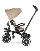 LORELLI Tricicleta pentru copii Tino Beige cu sezut rotativ 360 grade scaun rabatabil control parental greutate admisa 25 kg