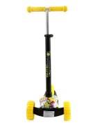 LORELLI Trotineta pentru copii Draxter Graffiti Smile ghidon reglabil roti din silicon cu Led greutate admisa 20 kg 3 ani+
