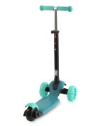 LORELLI Trotineta pentru copii Draxter Mint Green ghidon reglabil roti din silicon cu Led greutate admisa 20 kg 3 ani+