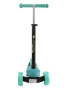 LORELLI Trotineta pentru copii Draxter Mint Green ghidon reglabil roti din silicon cu Led greutate admisa 20 kg 3 ani+
