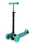 LORELLI Trotineta pentru copii Draxter Mint Green ghidon reglabil roti din silicon cu Led greutate admisa 20 kg 3 ani+