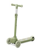 LORELLI Trotineta pentru copii Jetster Green roti din silicon cu Led ghidon reglabil greutate admisa 20 kg