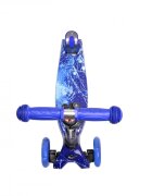 LORELLI Trotineta pentru copii Rapid Blue Cosmos 4 roti LED ghidon reglabil pliabila greutate suportata 50 kg varsta 5 ani+