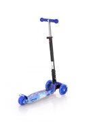 LORELLI Trotineta pentru copii Rapid Blue Cosmos 4 roti LED ghidon reglabil pliabila greutate suportata 50 kg varsta 5 ani+