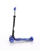 LORELLI Trotineta pentru copii Rapid Blue Cosmos 4 roti LED ghidon reglabil pliabila greutate suportata 50 kg varsta 5 ani+