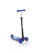 LORELLI Trotineta pentru copii Rapid Blue Cosmos 4 roti LED ghidon reglabil pliabila greutate suportata 50 kg varsta 5 ani+