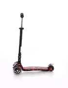 LORELLI Trotineta pentru copii Rapid Red Fire 4 roti LED ghidon reglabil pliabila greutate suportata 50 kg varsta 5 ani+