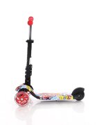 LORELLI Trotineta pentru copii Smart Graffiti 3 roti LED scaun reglabil si detasabil ghidon reglabil greutate suportata 20 kg varsta 3 ani+