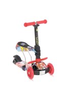 LORELLI Trotineta pentru copii Smart Graffiti 3 roti LED scaun reglabil si detasabil ghidon reglabil greutate suportata 20 kg varsta 3 ani+