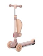 LORELLI Trotineta pentru copii Speedster Beige cu scaunel roti din silicon cu led ghidon reglabil greutate admisa 50 kg