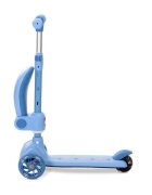 LORELLI Trotineta pentru copii Speedster Blue cu scaunel roti din silicon cu led ghidon reglabil greutate admisa 50 kg