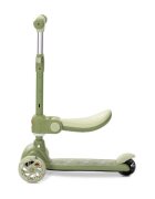 LORELLI Trotineta pentru copii Speedster Green cu scaunel roti din silicon cu led ghidon reglabil greutate admisa 50 kg
