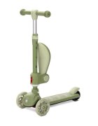 LORELLI Trotineta pentru copii Speedster Green cu scaunel roti din silicon cu led ghidon reglabil greutate admisa 50 kg