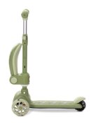 LORELLI Trotineta pentru copii Speedster Green cu scaunel roti din silicon cu led ghidon reglabil greutate admisa 50 kg