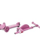 LORELLI Trotineta pentru copii Speedster Pink cu scaunel roti din silicon cu led ghidon reglabil greutate admisa 50 kg
