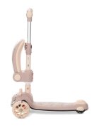 LORELLI Trotineta pentru copii Swiftie Beige pliabila roti cu led sezut pliabil ghidon reglabil platforma cu lumini si melodii greutate admisa 50 kg