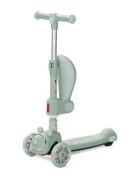 LORELLI Trotineta pentru copii Swiftie Ocean Wave pliabila roti cu led sezut pliabil ghidon reglabil platforma cu lumini si melodii greutate admisa 50 kg