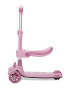 LORELLI Trotineta pentru copii Swiftie Pink pliabila roti cu led sezut pliabil ghidon reglabil platforma cu lumini si melodii greutate admisa 50 kg