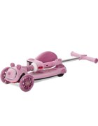LORELLI Trotineta pentru copii Swiftie Pink pliabila roti cu led sezut pliabil ghidon reglabil platforma cu lumini si melodii greutate admisa 50 kg