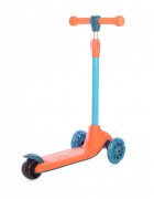 LORELLI Trotineta pentru copii Tamtam Orange Ufo roti din silicon cu Led ghidon reglabil greutate admisa 50 kg 3 ani+