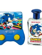 Lorenay Set cosmetic pentru baieti Sonic the Hedgehog cu apa de toaleta 50 ml si joc cu inele Sega