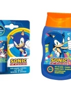 Lorenay Set cosmetic pentru baieti Sonic the Hedgehog cu spumant de baie si sampon 200 ml balsam de buze 4 g si borseta Sega