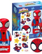 Lorenay Set de baie pentru baieti Spidey and His Amazing Friends cu gel de dus 3 in 1 Marvel 300 ml bomba de baie 100 g si tatuaje