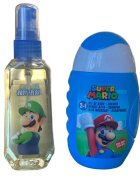 Lorenay Set de baie Super Mario cu gel de dus si apa de toaleta