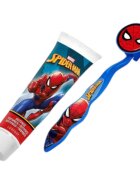 Lorenay Set ingrijire dentara pentru copii pahar pasta de dinti periuta si etui Spiderman