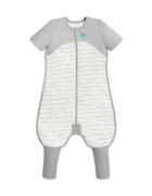 Love to Dream Sac de dormit cu picioruse si maneca scurta Alb 1 Tog 3 ani
