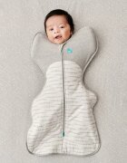 Love to Dream Sac de dormit pentru infasat Swaddle Up Alb Gri S 3.5-6 kg 2.5 Tog