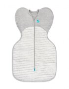 Love to Dream Sac de dormit pentru infasat Swaddle Up Alb Gri S 3.5-6 kg 2.5 Tog