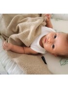 LullaLove Paturica subtire din lana merinos 90x100 cm beige