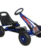 M-Toys Kart cu pedale si volan albastru